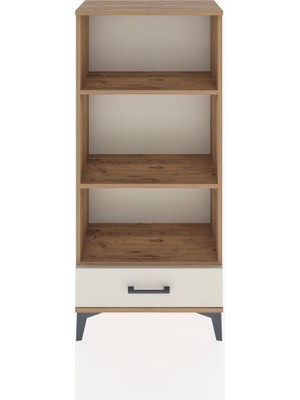 Hyperion Dolap 3 Raflı Tek Çekmeceli 60X44X134 Çam-Aytaşı