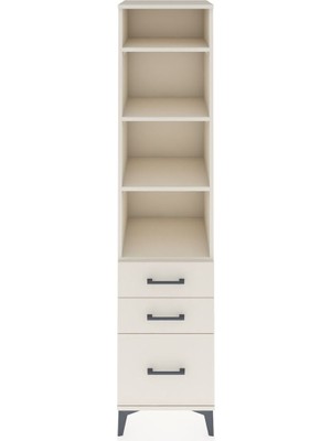Hyperion Dolap 4 Raflı 3 Çekmeceli 44X44X195 Aytaşı-Aytaşı