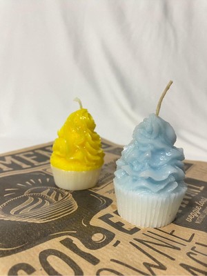 Cupcake Tasarım Kek Mum 2 Adet