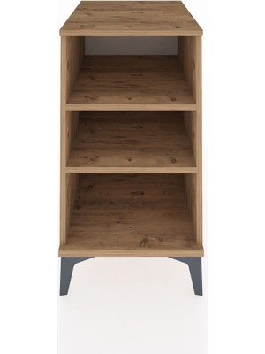 Kronos Komodin 2 Raflı 44X59X80 Çam-Çam