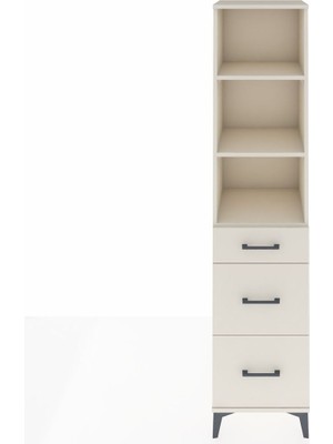 Hyperion Dolap 3 Raflı 3 Çekmeceli 44X44X195 Aytaşı-Aytaşı