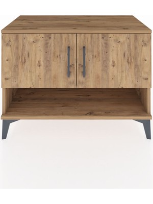 Hyperion Şifonyer 2 Raflı 2 Kapaklı 88X44X64 Çam-Çam