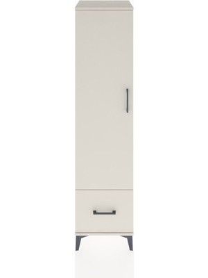 Hyperion Dolap 4 Raflı Tek Çekmeceli Tek Kapaklı 44X44X182 Aytaşı-Aytaşı