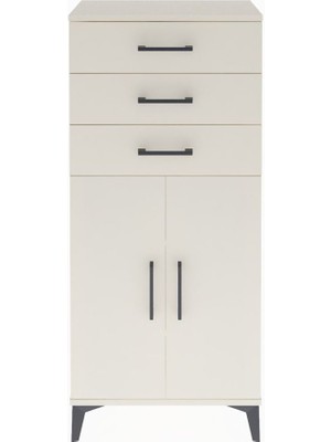 Arges Dolap 2 Raflı 3 Çekmeceli 2 Kapaklı 60X30X134 Aytaşı-Aytaşı