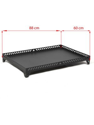 Şömine Altlığı Kalın Şaç Şömine Soba Altlığı (88X60) L Boy