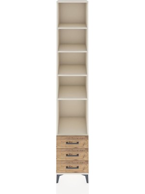 Hyperion Dolap 5 Raflı 3 Çekmeceli 44X44X243 Aytaşı-Çam