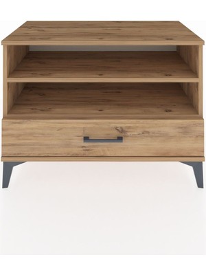 Hyperion Şifonyer 2 Raflı Tek Çekmeceli 88X44X64 Çam-Çam