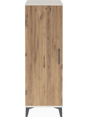 Arges Dolap 3 Raflı Tek Kapaklı 44X30X134 Aytaşı-Çam