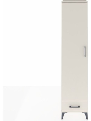 Hyperion Dolap 5 Raflı Tek Çekmeceli Tek Kapaklı 44X44X195 Aytaşı-Aytaşı