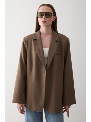 Haki Blazer Ceket - 7619