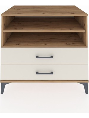 Kronos Şifonyer 2 Raflı 2 Çekmeceli 88X59X80 Çam-Aytaşı