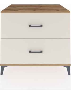 Kronos Şifonyer 2 Çekmeceli 88X59X80 Çam-Aytaşı