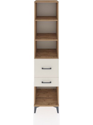 Hyperion Dolap 3 Raflı 2 Çekmeceli 44X44X195 Çam-Aytaşı