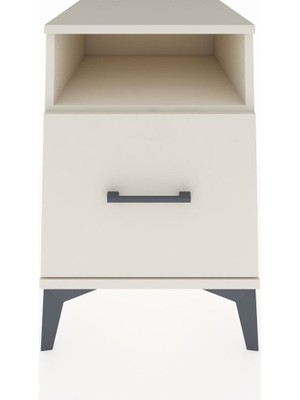 Kronos Komodin Tek Raflı Tek Çekmeceli 44X59X64 Aytaşı-Aytaşı
