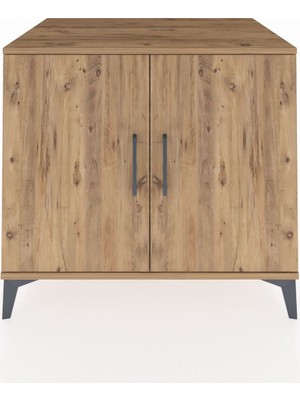 Kronos Şifonyer 2 Raflı 2 Kapaklı 88X59X80 Çam-Çam