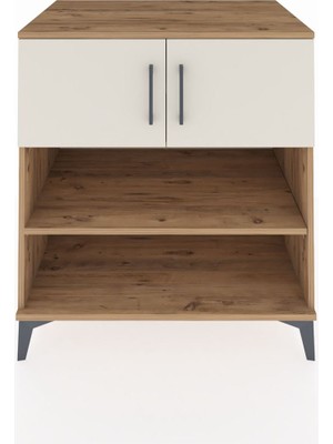 Kronos Şifonyer 3 Raflı 2 Kapaklı 88X59X96 Çam-Aytaşı