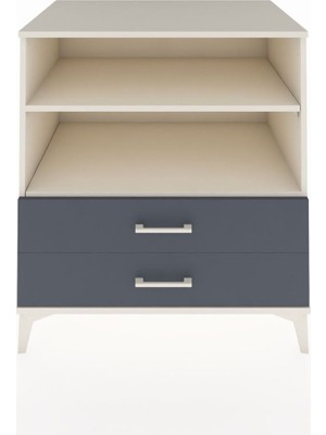 Kronos Şifonyer 2 Raflı 2 Çekmeceli 88X59X96 Aytaşı-Antrasit
