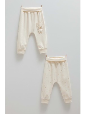 Cute Bear Cep Detaylı Patiksiz Ikili Pantolon - Caramell  - APE1466 - Bej - 9 - 12 Ay - APE1466-BEJ-9 - 12 Ay Bej