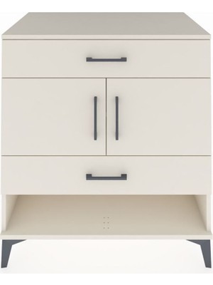 Kronos Şifonyer 2 Raflı 2 Çekmeceli 2 Kapaklı 88X59X96 Aytaşı-Aytaşı