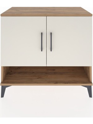 Hyperion Şifonyer 3 Raflı 2 Kapaklı 88X44X80 Çam-Aytaşı