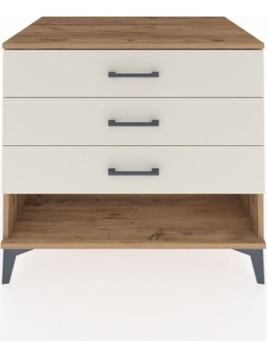Kronos Şifonyer 3 Çekmeceli 88X59X80 Çam-Aytaşı