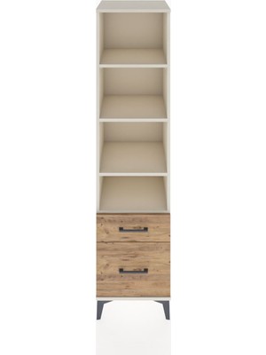 Hyperion Dolap 4 Raflı 2 Çekmeceli 44X44X182 Aytaşı-Çam