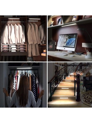 Şarjlı Mıknatıslı Sensörlü Gece Lambası, Pratik ve Şık Aydınlatma Seçeneği