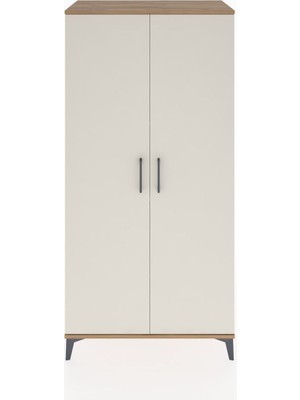 Hyperion Dolap 4 Raflı 2 Kapaklı 88X44X182 Çam-Aytaşı