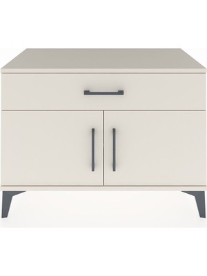 Hyperion Şifonyer Tek Raflı Tek Çekmeceli 2 Kapaklı 88X44X64 Aytaşı-Aytaşı