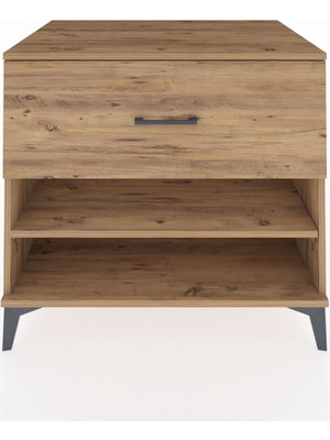 Kronos Şifonyer Tek Raflı Tek Çekmeceli 88X59X80 Çam-Çam