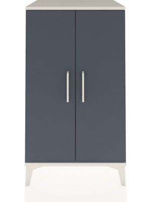 Hyperion Komodin 2 Kapaklı 60X44X106 Aytaşı-Antrasit