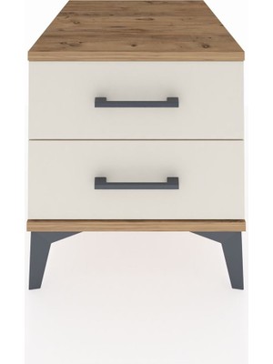 Kronos Komodin 2 Çekmeceli 44X59X48 Çam-Aytaşı