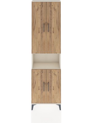 Arges Dolap 5 Raflı 4 Kapaklı 60X30X221 Aytaşı-Çam