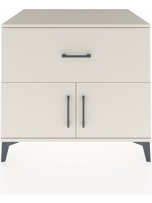 Kronos Şifonyer Tek Raflı Tek Çekmeceli 2 Kapaklı 88X59X80 Aytaşı-Aytaşı