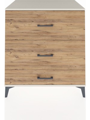 Kronos Şifonyer 3 Çekmeceli 88X59X96 Aytaşı-Çam