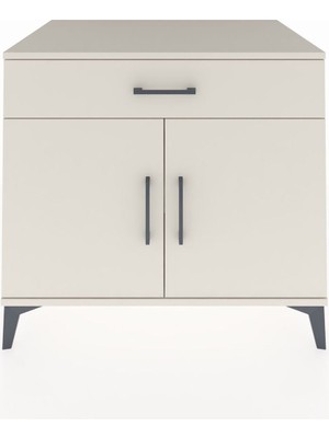 Kronos Şifonyer Tek Raflı Tek Çekmeceli 2 Kapaklı 88X59X80 Aytaşı-Aytaşı