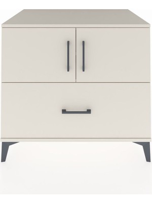 Kronos Şifonyer 2 Raflı Tek Çekmeceli 2 Kapaklı 88X59X80 Aytaşı-Aytaşı
