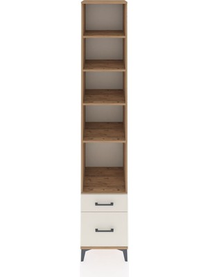 Hyperion Dolap 5 Raflı 2 Çekmeceli 44X44X243 Çam-Aytaşı