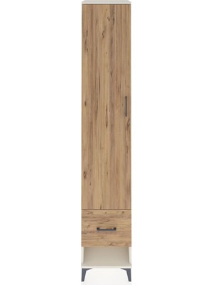 Hyperion Dolap 5 Raflı Tek Çekmeceli Tek Kapaklı 44X44X243 Aytaşı-Çam