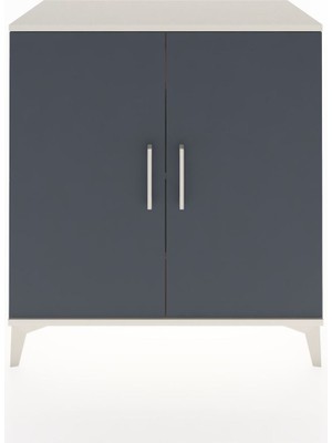 Hyperion Şifonyer 3 Raflı 2 Kapaklı 88X44X96 Aytaşı-Antrasit