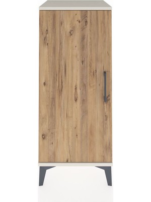 Hyperion Komodin Tek Raflı Tek Kapaklı 44X44X106 Aytaşı-Çam