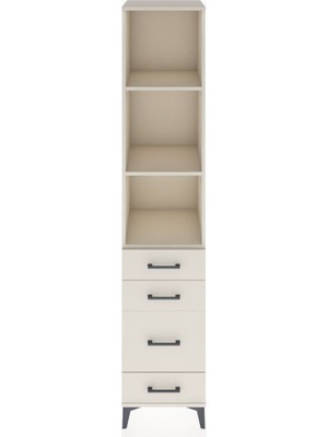 Hyperion Dolap 3 Raflı 4 Çekmeceli 44X44X221 Aytaşı-Aytaşı