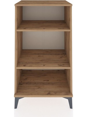 Hyperion Komodin 2 Raflı 60X44X106 Çam-Çam