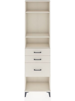 Arges Dolap 3 Raflı 3 Çekmeceli 60X30X221 Aytaşı-Aytaşı