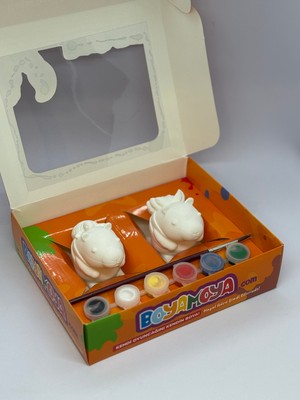 Boyanabilir Capybara Figür Boyama Seti Doğal Malzeme