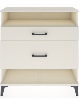 Arges Şifonyer Tek Raflı 2 Çekmeceli 88X30X96 Aytaşı-Aytaşı