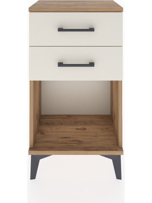 Arges Komodin 2 Çekmeceli 44X30X80 Çam-Aytaşı