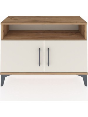 Arges Şifonyer 2 Raflı 2 Kapaklı 88X30X64 Çam-Aytaşı