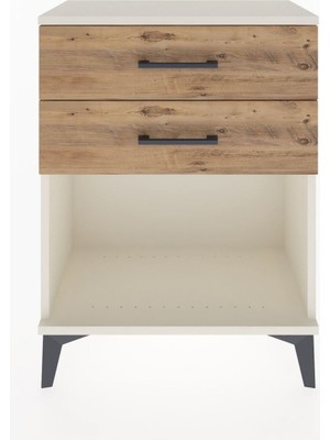 Arges Komodin 2 Çekmeceli 60X30X80 Aytaşı-Çam