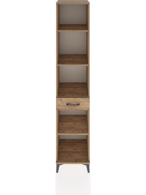 Hyperion Dolap 4 Raflı Tek Çekmeceli 44X44X221 Çam-Çam